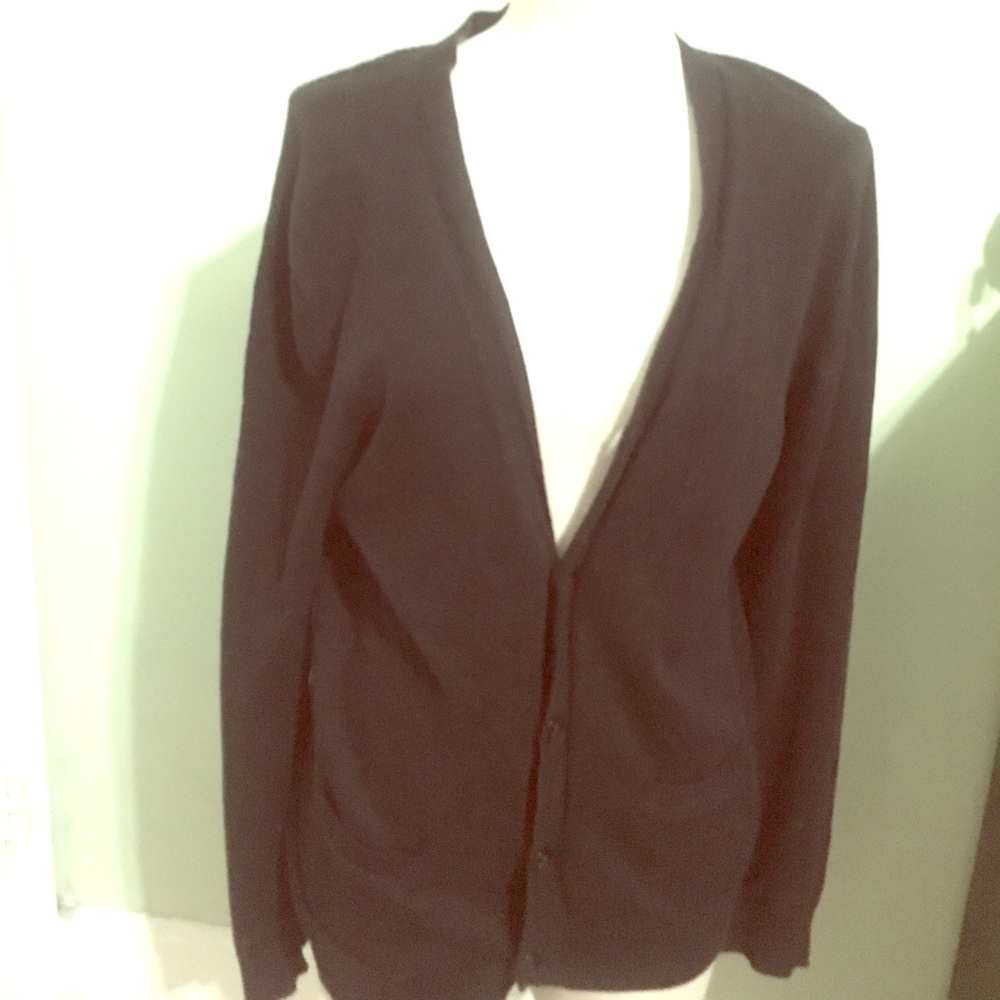 Black cardigan